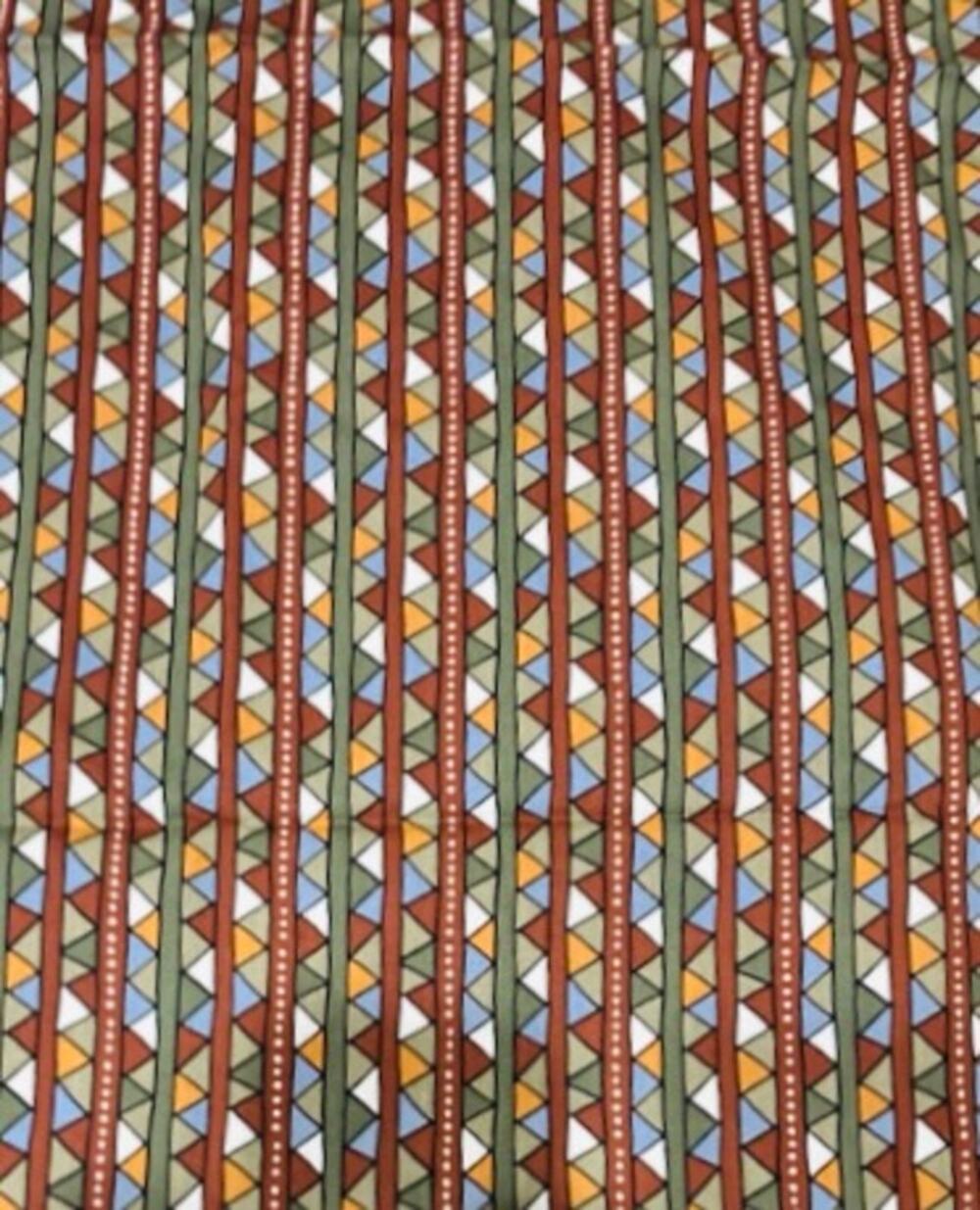 Vintage Cranston Print Works Southwestern Geometric Fabric 2.5 Yds 92"L x 58"W
